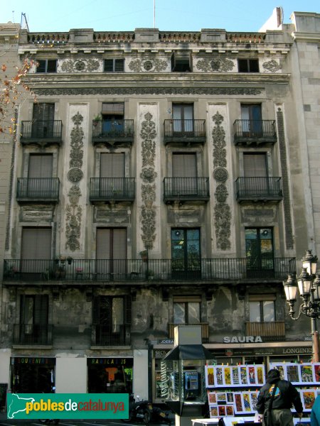 Barcelona - Casa Xuriguer (Rambla, 25) (Foto: Albert Esteves, 2007) Barcelona - Casa Xuriguer (Rambla, 25)