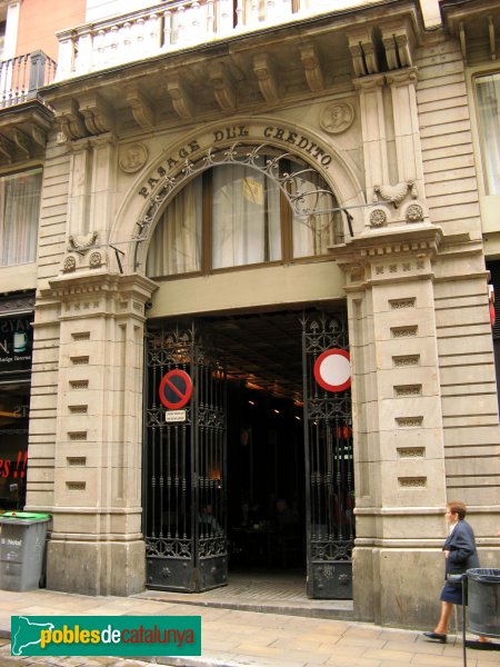 Barcelona - Passatge del Crèdit (Foto: Albert Esteves, 2007) Barcelona - Passatge del Crèdit