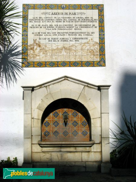 Arenys de Mar - Font (Foto: Albert Esteves, 2007) Arenys de Mar - Font