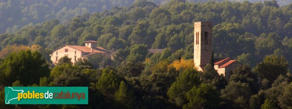 Can Sallent i Castellar Vell, vistos des de prop de Ca n'Oliver