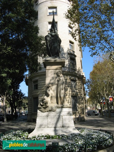 Barcelona - Monument a Rafael Casanova (Foto: Albert Esteves, 2007) Barcelona - Monument a Rafael Casanova