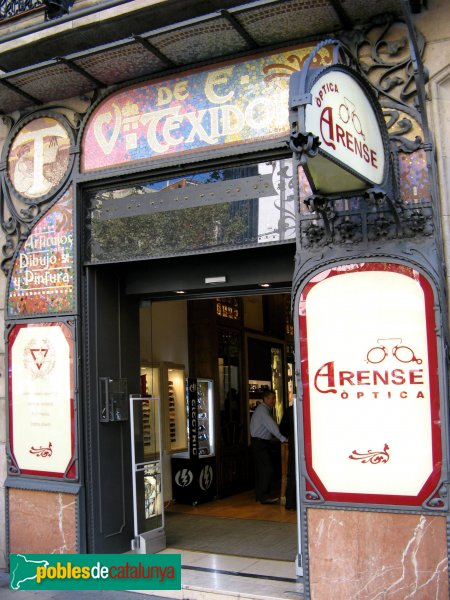 Barcelona - Botiga Vídua de Texidor (Foto: Albert Esteves, 2007) Barcelona - Botiga Vídua de Texidor