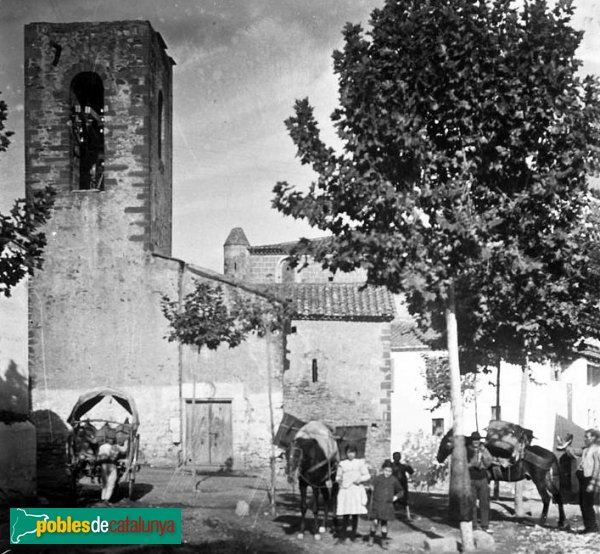 Pallejà - Església antiga (Foto: Josep Salvany - Fons Salvany, Biblioteca de Catalunya, 1913) Pallejà - Església antiga