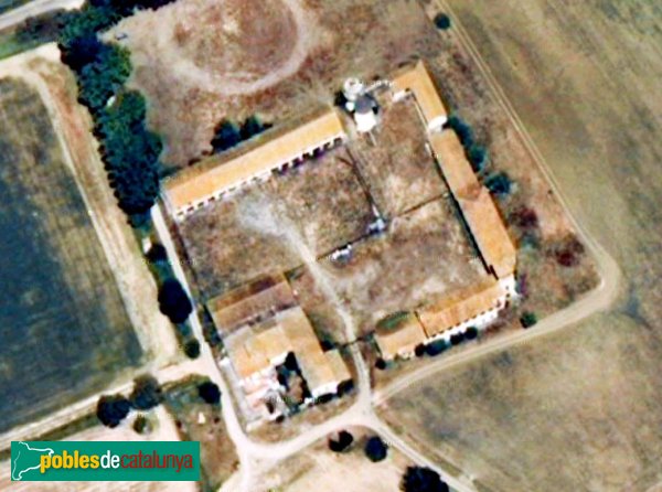 Pau - Torre d'en Mornau, vista aèria (Foto: Google Maps, 2008) Pau - Torre d'en Mornau, vista aèria