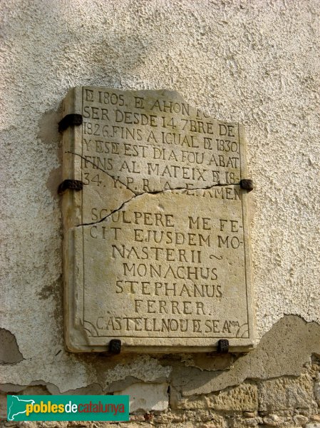 Castellnou de Seana - Làpida sepulcral (Foto: Albert Esteves, 2008) Castellnou de Seana - Làpida sepulcral