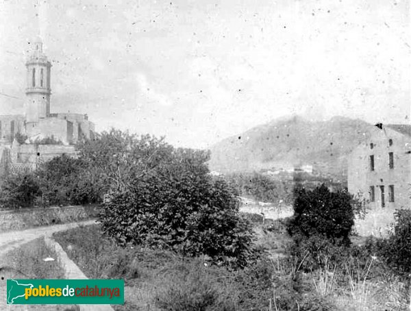 Esparreguera - Església Santa Eulàlia (Foto: Josep Salvany - Fons Salvany, Biblioteca de Catalunya, 1924) Esparreguera - Església Santa Eulàlia