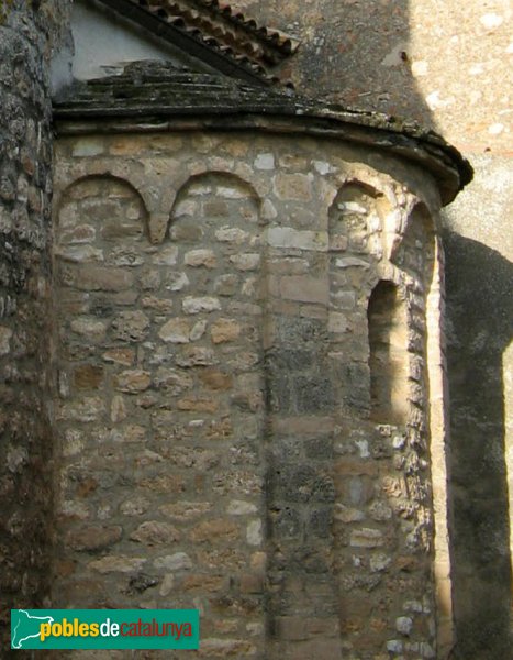 El Bruc - Església de Santa Maria, absis (Foto: Albert Esteves, 2009) El Bruc - Església de Santa Maria, absis