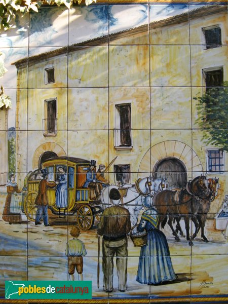 Capellades -Ca n' Alòs,mosaic de l'entrada (Foto: Albert Esteves, 2009) Capellades -Ca n' Alòs,mosaic de l'entrada