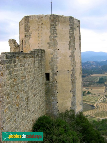 La Pobla de Claramunt - Castell: torre mestra (Foto: Albert Esteves, 2009) La Pobla de Claramunt - Castell: torre mestra