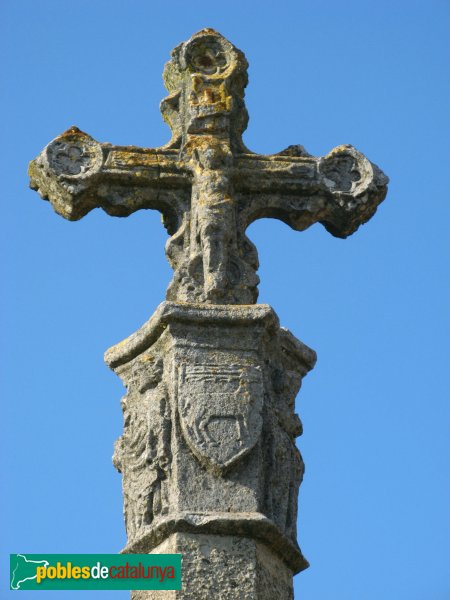 La Llacuna - Creu de terme del Pla (Foto: Albert Esteves, 2009) La Llacuna - Creu de terme del Pla