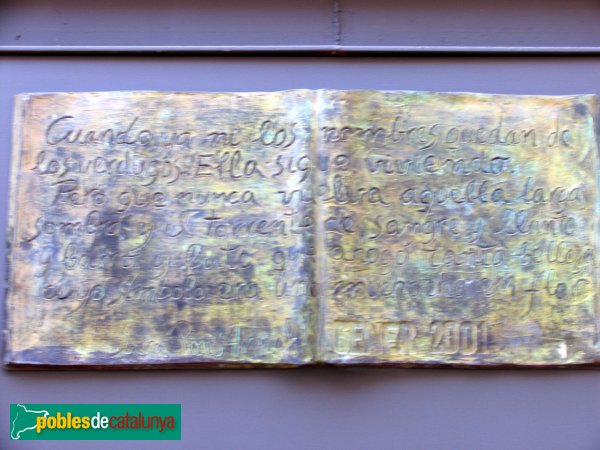 Barcelona - Escultura <i>Anna Frank</i> (Foto: Valentí Pons) Barcelona - Escultura <i>Anna Frank</i>