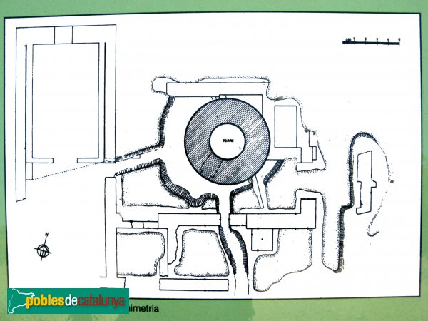 Prats de Rei - Castell de la Manresana, planta (Foto: Albert Esteves, 2009) Prats de Rei - Castell de la Manresana, planta