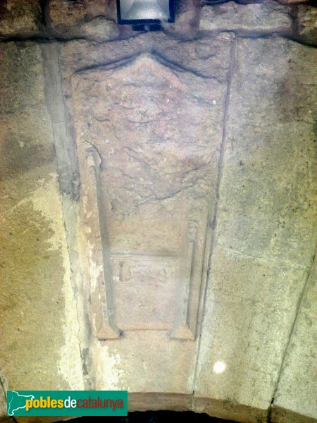 Prats de Rei - Mas de l'Albareda, detall de la porta exterior (Foto: Albert Esteves, 2009) Prats de Rei - Mas de l'Albareda, detall de la porta exterior