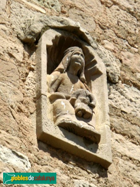 Prats de Rei - Església de Santa Maria, fornícula exterior (Foto: Albert Esteves, 2009) Prats de Rei - Església de Santa Maria, fornícula exterior