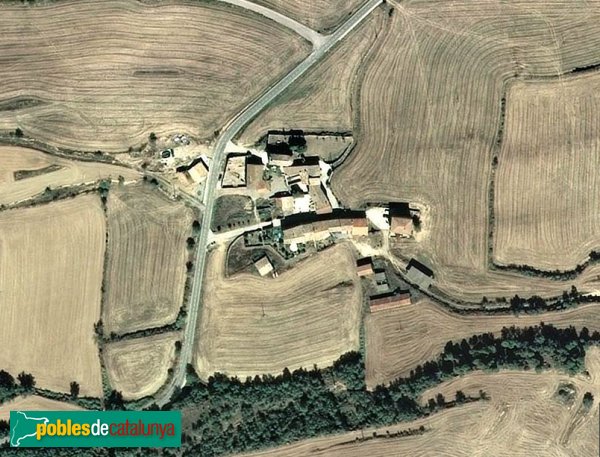 Calonge de Segarra - Sant Pere de l'Arç, vista aèria