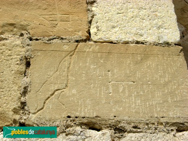 Montblanc - Carreus amb marques de picapedrer (Foto: Albert Esteves, 2009) Montblanc - Carreus amb marques de picapedrer