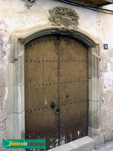 Barberà de la Conca - Portal 1796 (Foto: Albert Esteves, 2009) Barberà de la Conca - Portal 1796