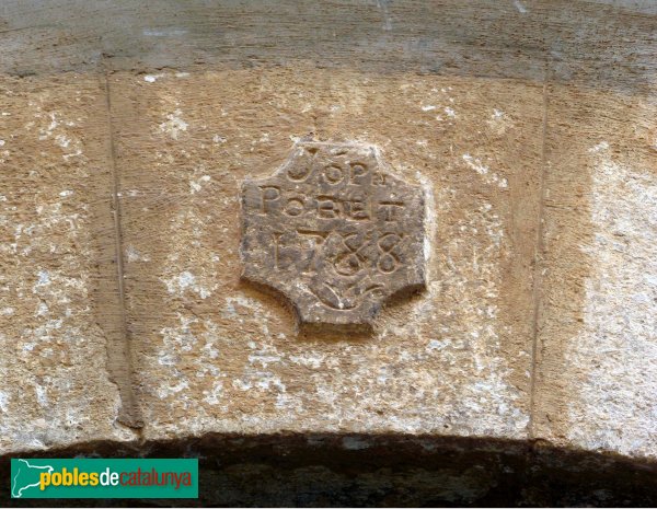 Barberà de la Conca - Portal 1788 (Foto: Albert Esteves, 2009) Barberà de la Conca - Portal 1788