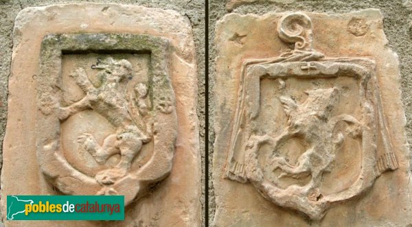 Vimbodí - Ermita de la Mare de Déu dels Torrents, escuts de l'abat Payo Coello Vimbodí - Ermita de la Mare de Déu dels Torrents, escuts de l'abat Payo Coello