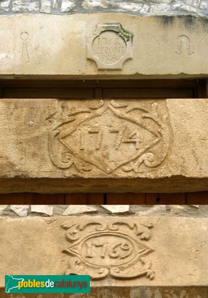 Vallfogona de Riucorb - Llindes del segle XVIII (Foto: Albert Esteves, 2010) Vallfogona de Riucorb - Llindes del segle XVIII