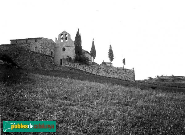Llorac - Santa Fe de Rauric (Foto: Josep Salvany - Fons Salvany, Biblioteca de Catalunya, 1923) Llorac - Santa Fe de Rauric
