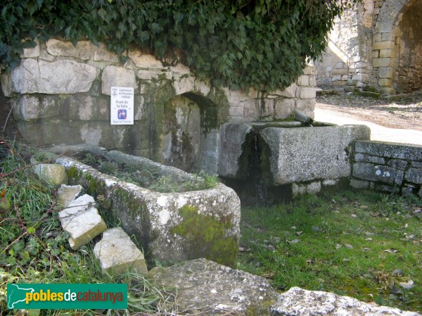 La Sala de Comalats - Font i safareigs (Foto: Albert Esteves, 2010) La Sala de Comalats - Font i safareigs
