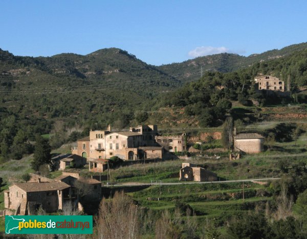 Rellinars - Mas les Ferreres, entre el Gibert de Baix i el de Dalt