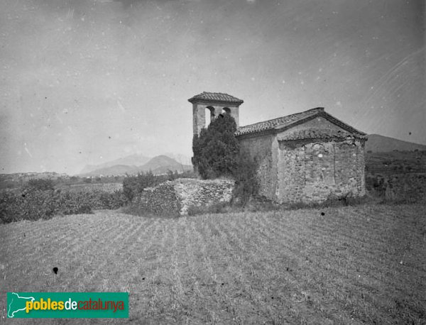 Viladecavalls - Sant Miquel de Toudell (Foto: <i>Josep Salvany - Fons Salvany, Biblioteca de Catalunya</i>, 1918) Viladecavalls - Sant Miquel de Toudell