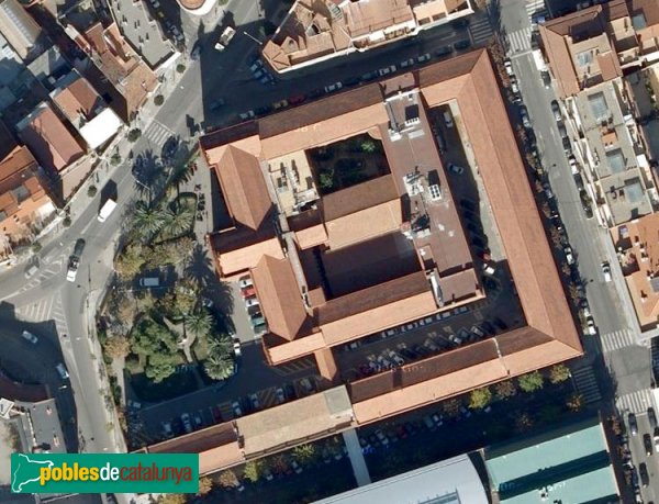 Terrassa - Escola Industrial, vista aèria (Foto: <i>Google Maps</i>, 2010) Terrassa - Escola Industrial, vista aèria