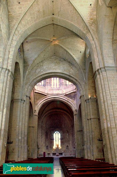 Sant Cugat del Vallès - Interior de l'església del monestir (Foto: <i>Josep Renalias</i>, 2007) Sant Cugat del Vallès - Interior de l'església del monestir