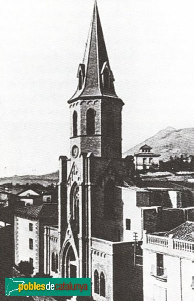 Montcada i Reixac - Església neogòtica destruïda el 1936 Montcada i Reixac - Església neogòtica destruïda el 1936
