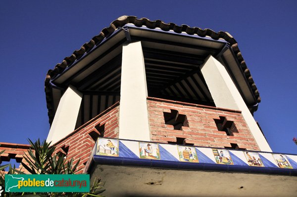 Casa Folch, pèrgola del jardí (Foto: Joan Sánchez Sabé, 2010) Casa Folch, pèrgola del jardí