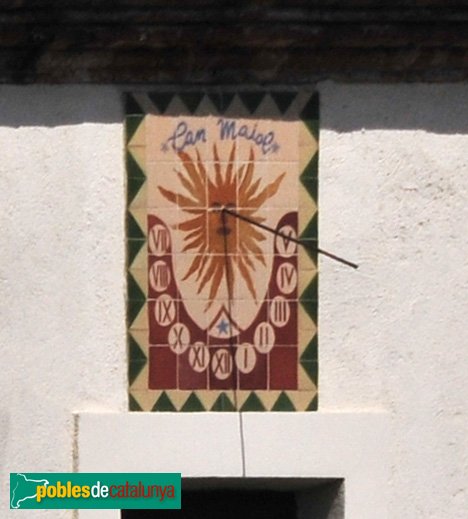Can Maiol, rellotge de sol (Foto: Joan Sánchez Sabé, 2010) Can Maiol, rellotge de sol