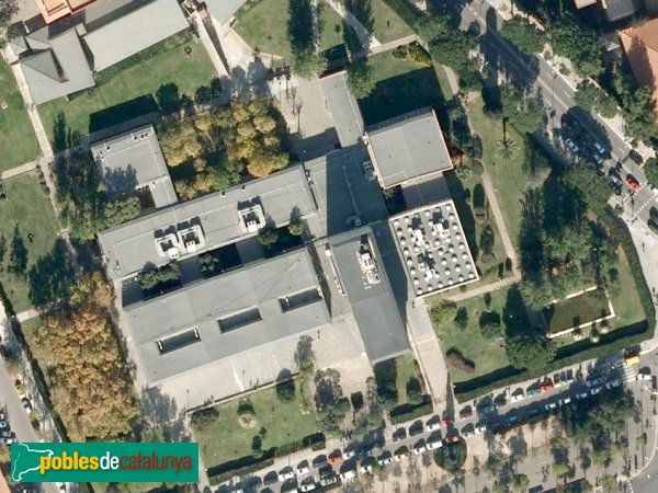 Barcelona - Facultat de Dret, vista aèria (Foto: Google Maps, 2010) Barcelona - Facultat de Dret, vista aèria