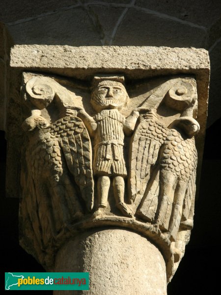 Barcelona - El Conventet, capitell de la galeria (Foto: Albert Esteves, 2010) Barcelona - El Conventet, capitell de la galeria