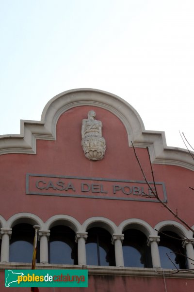 Blanes - Casa del Poble, detall (Foto: Albert Esteves, 2011) Blanes - Casa del Poble, detall