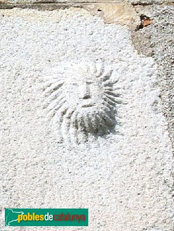 Massanes - Masoveria de Can Quadres, detall façana (Foto: Albert Esteves, 2011) Massanes - Masoveria de Can Quadres, detall façana