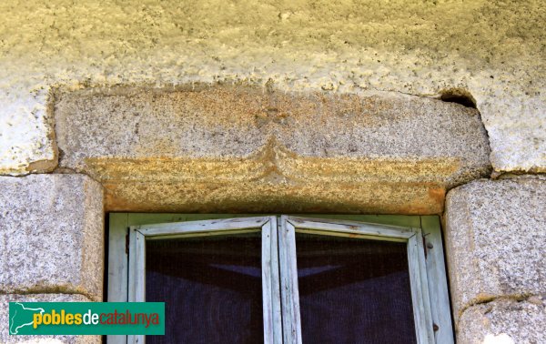 Fogars de la Selva - Can Molera, detall finestra