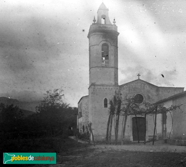 Sant Feliu de Buixalleu - Sant Gabriel de Grions (Foto: Josep Salvany, Fons Salvany-Biblioteca de Catalunya, 1922) Sant Feliu de Buixalleu - Sant Gabriel de Grions