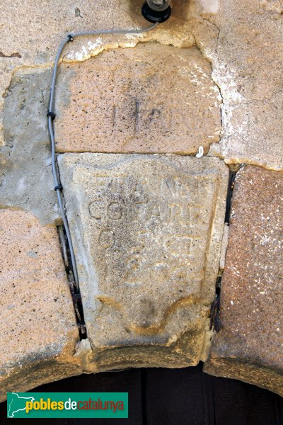 Osor - Can Plana, clau del portal amb data de 1804 (Foto: Albert Esteves, 2011) Osor - Can Plana, clau del portal amb data de 1804