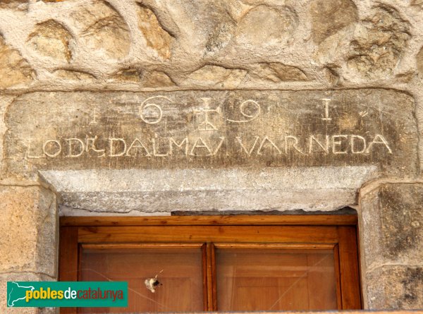 Osor - Rectoria, llinda de 1691 (Foto: Albert Esteves, 2011) Osor - Rectoria, llinda de 1691