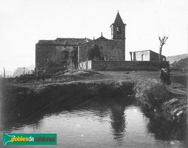 Susqueda - Sant Martí Sacalm (Foto: Lluís Estasen - Arxiu Fotogràfic Centre Excursionista de Catalunya, c1927) Susqueda - Sant Martí Sacalm