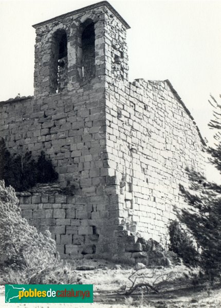 Sant Martí de Tous - Santa Maria de la Roqueta (Foto: Salvador Codina, abans de 1980) Sant Martí de Tous - Santa Maria de la Roqueta