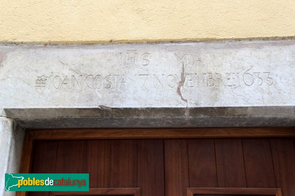 Navata - Llinda 1633 (Foto: Albert Esteves, 2011) Navata - Llinda 1633