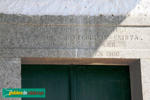 Riudarenes - Capella de la M. de Déu de Montcorb (Foto: Albert Esteves, 2011) Riudarenes - Capella de la M. de Déu de Montcorb