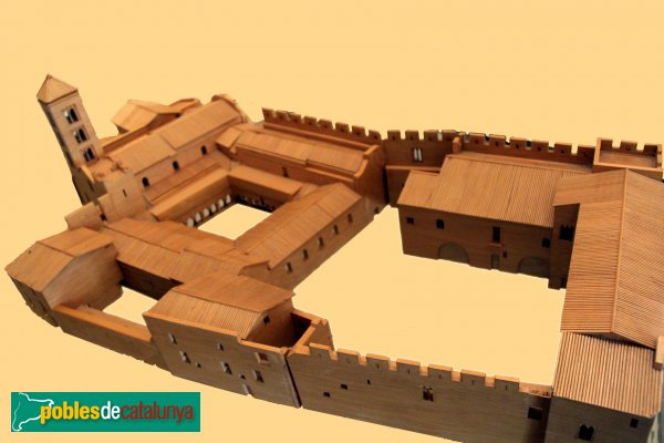 Vilabertran - Maqueta del monestir (Foto: Albert Esteves, 2011) Vilabertran - Maqueta del monestir