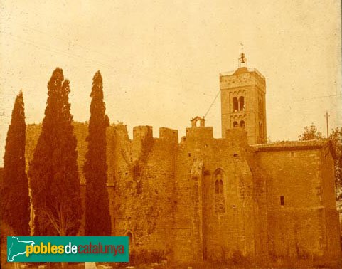 Vilabertran - Monestir (Foto: Eduard Royo (Arxiu Fotogràfic C.E.C.), abans de 1920) Vilabertran - Monestir