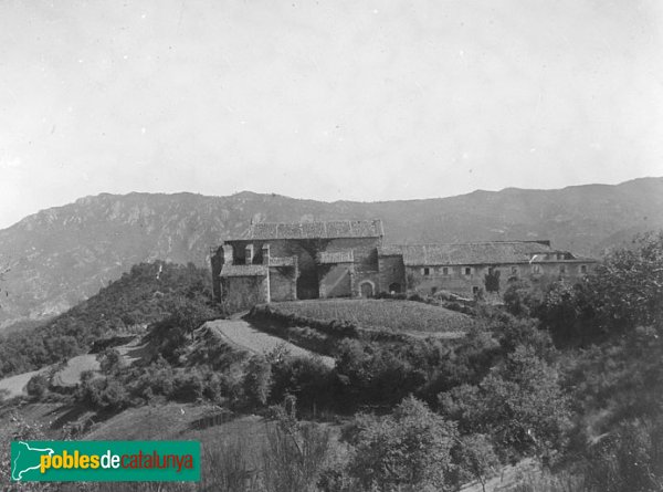 Santa Coloma de Farners - Sant Salvi de Cladells (Foto: <i>Josep Salvany, Fons Salvany-Biblioteca de Catalunya</i>, 1917) Santa Coloma de Farners - Sant Salvi de Cladells
