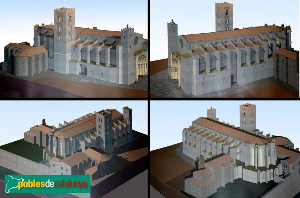 Castelló d'Empúries - Església de Santa Maria, maqueta (Foto: Albert Esteves, 2012) Castelló d'Empúries - Església de Santa Maria, maqueta