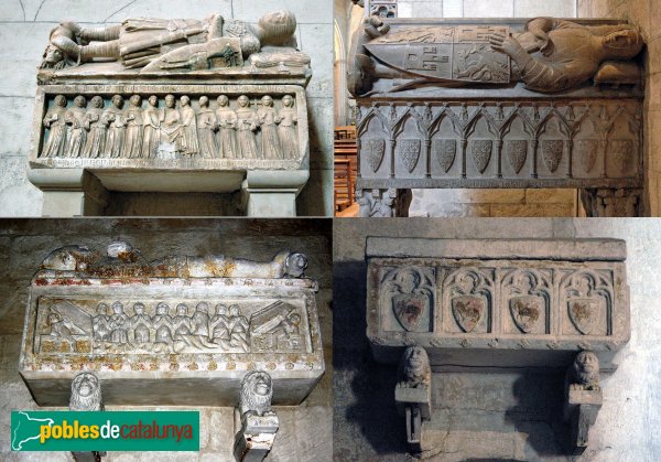 Vilafranca del Penedès - Església de Sant Francesc. Sepulcres gòtics Vilafranca del Penedès - Església de Sant Francesc. Sepulcres gòtics